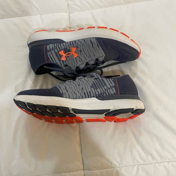 Under Armour Gray and Orange Sneakers - Picture 3 of 8